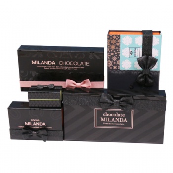 Luxury Chocolate Box with Magnetic and Ribbon Closure