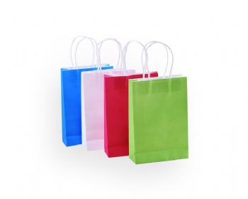 Craft Paper Shopping Bag with Twisted Handle