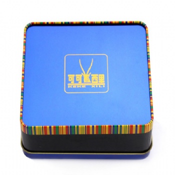 Rectangular Metal Tin Box with PVC Window