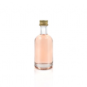 Mini Glass Bottle With Screw Lid For Alcohol Drink