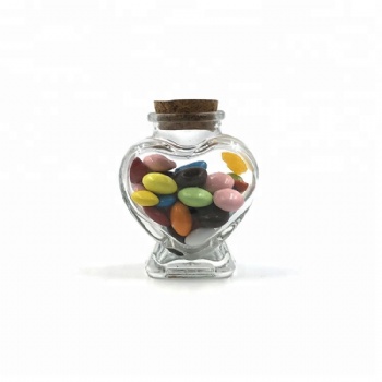 Pretty Heart Shape Glass Candy Jar for Wedding  Christmas