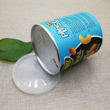 Paper Can with Plastic Cover Cap